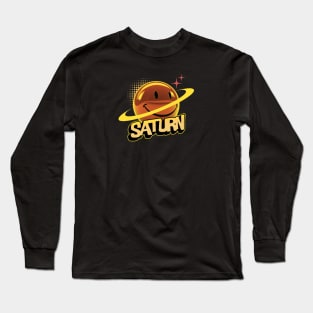 happy Saturn Long Sleeve T-Shirt